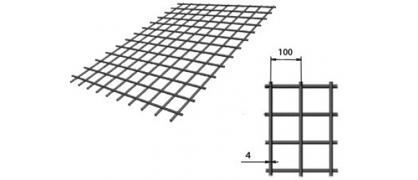 Сетка сварная (дорожная) 100х100х4мм 1,5х2м купить с доставкой в Воскресенске